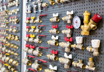Plumbing valves supplied by McDonald Plumbing Supply
